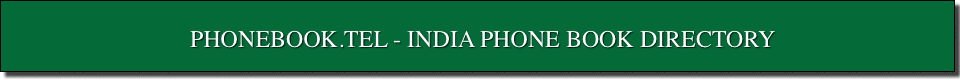 INDIA PHONE BOOK INFORMATION